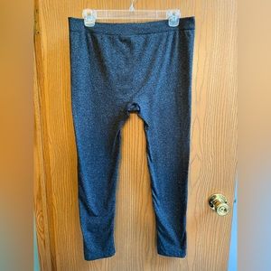 Un-named brand XL leggings, charcoal grey W/ soft spandex sweatpants' material
